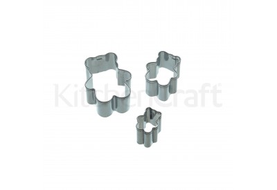 Kitchen Craft 'Sweetly Does It' Stainless Steel Bear Fondant Cutters (set of 3)